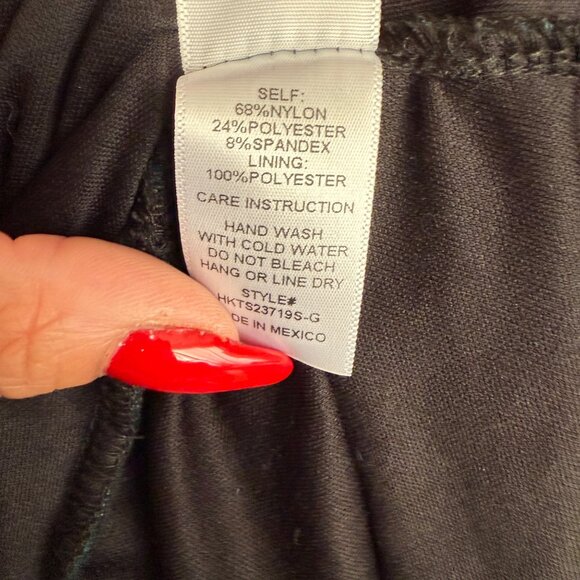 12th Tribe Black & Teal Velvet Floral Maxi Skirt L - Picture 6 of 6